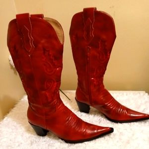👢Classic Red Cowgirl Boots👢